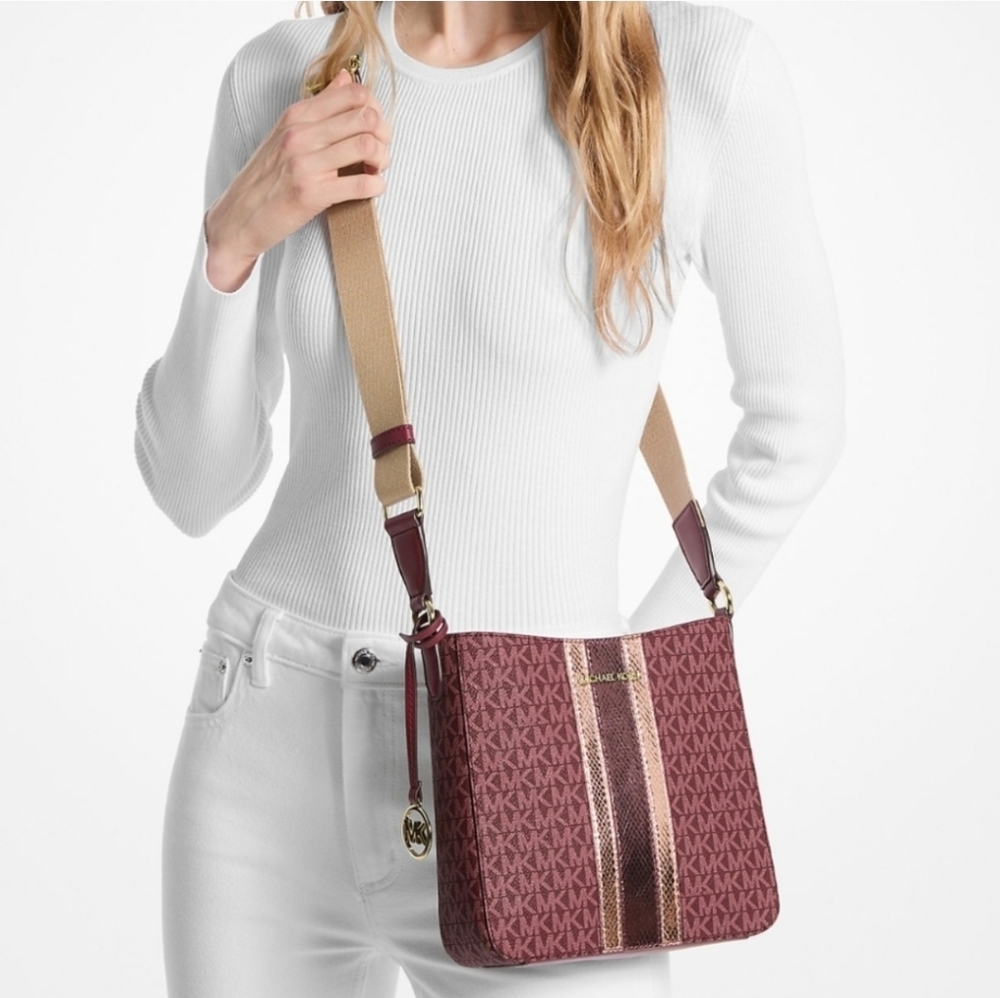 Michael Kors Jet Set Logo Small Crossbody - Picture 8 of 9